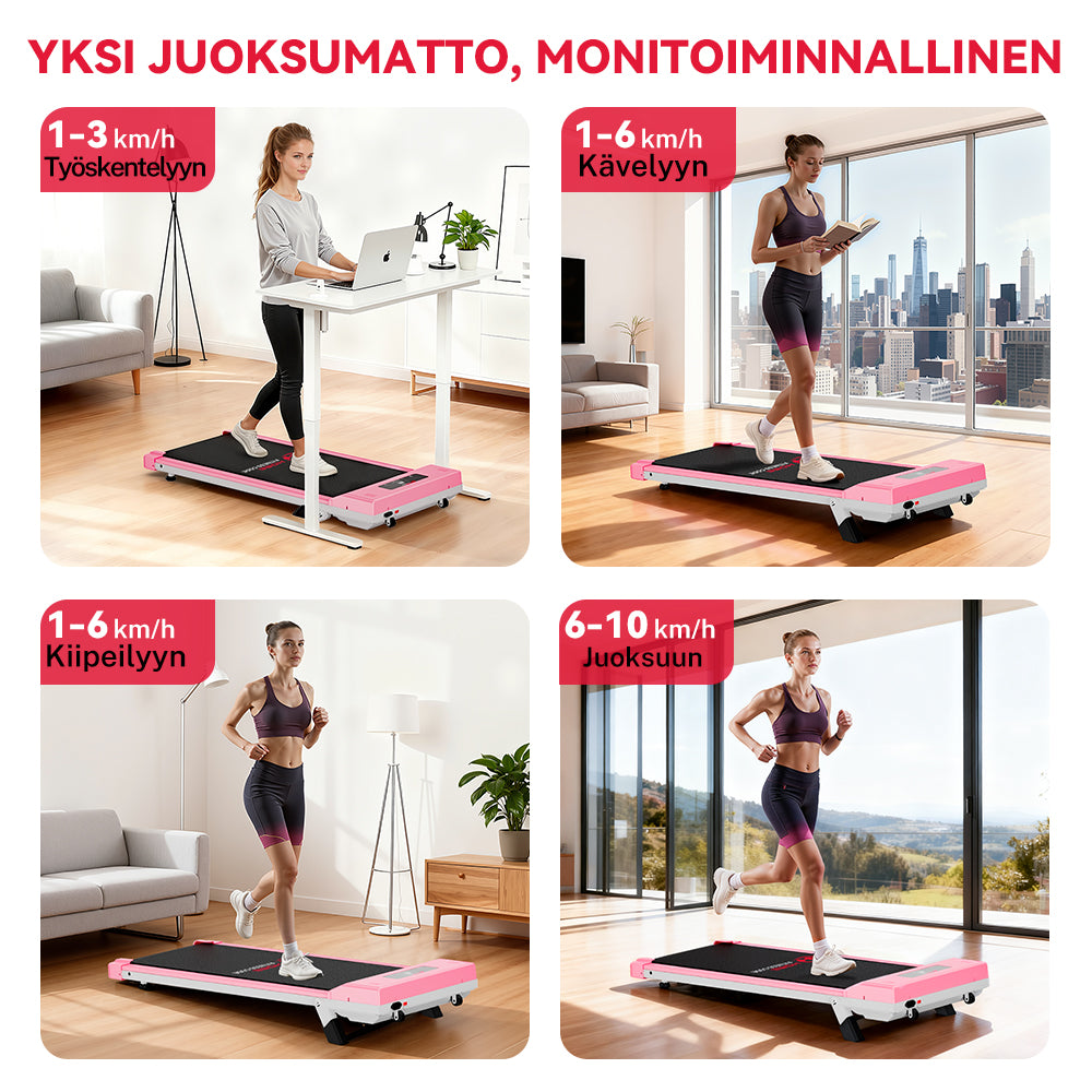 Juoksumatto C1, Nopeus 1-10 KM/H, 5% Manuaalinen Kaltevuus