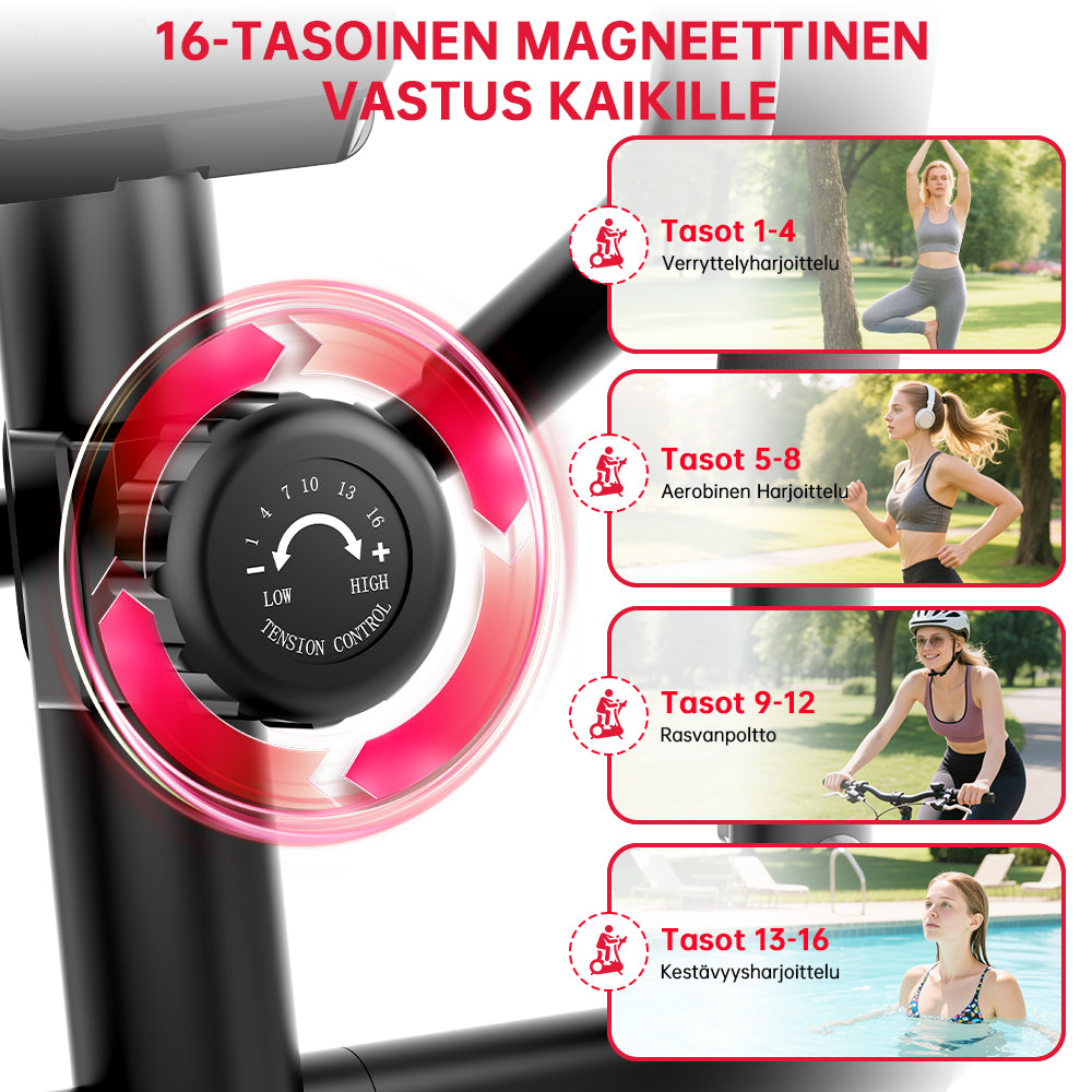 Crosstrainer E200, 16-Tasoinen Magneettivastus