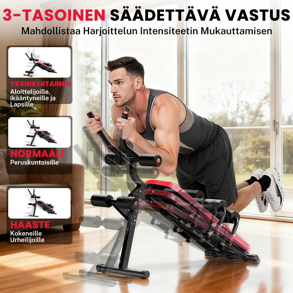 Taitettava Vatsalihastreenilaite