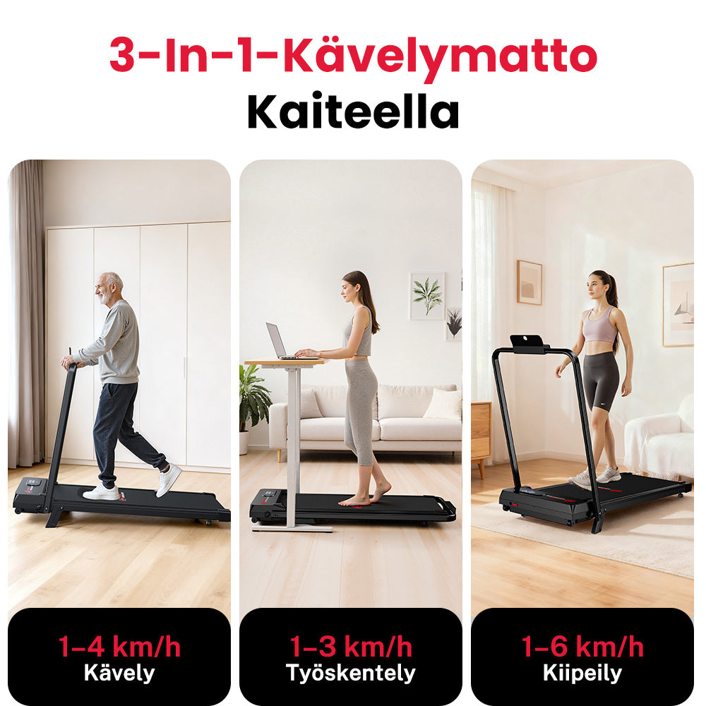 Juoksumatto T7, Nopeus 1-6 KM/H, 5% Manuaalinen Kaltevuus
