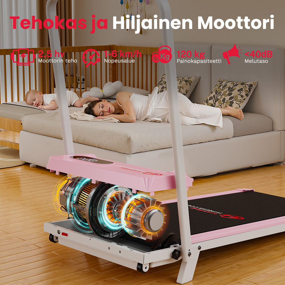 Juoksumatto T7, Nopeus 1-6 KM/H, 5% Manuaalinen Kaltevuus