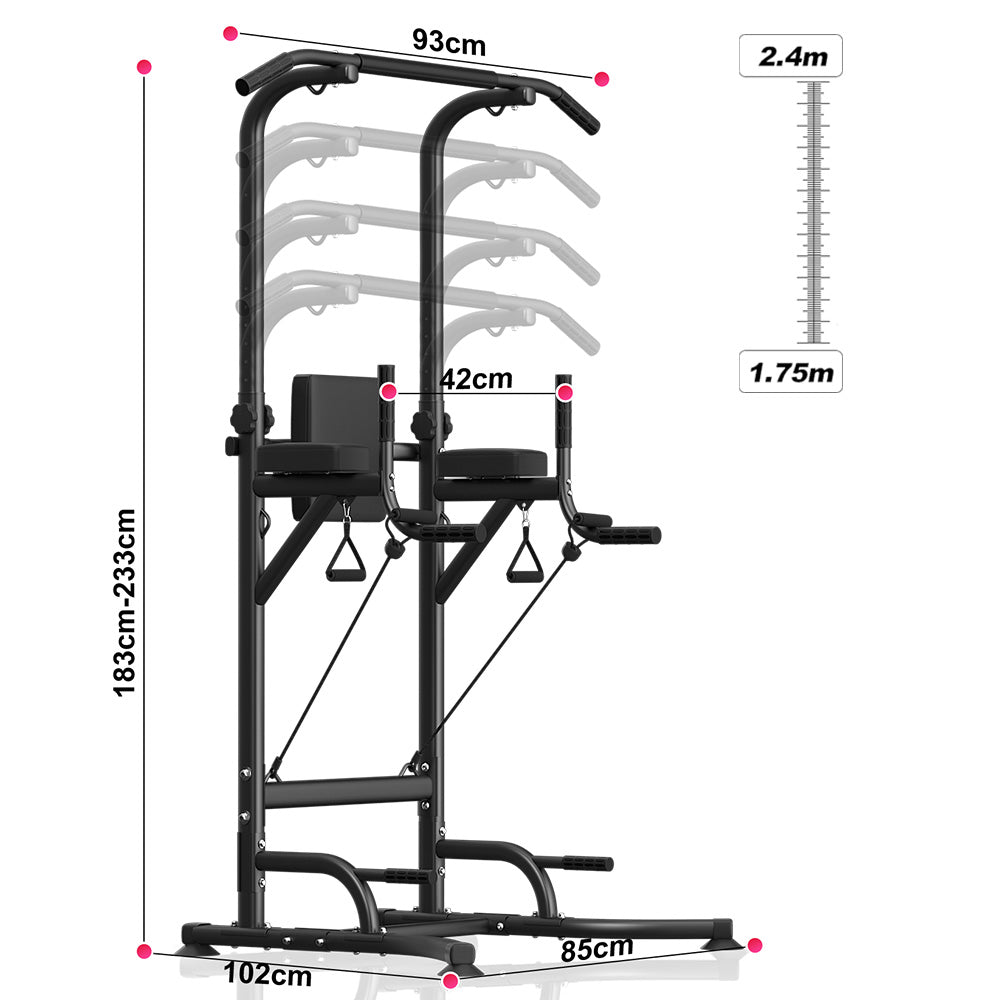 Power Tower Dip Station Pull Up Bar