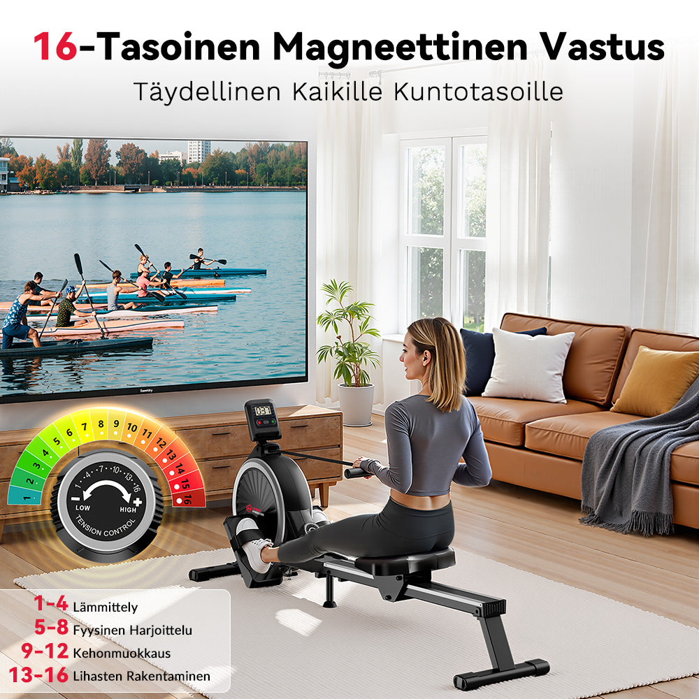 Magneettinen Soutulaite, 16-Tasoinen Vastustus