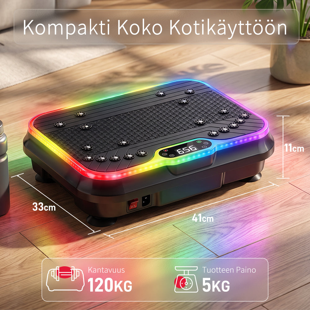 Kuntoilu Värähtelylevy F1, 250 Intensiteettitasoa