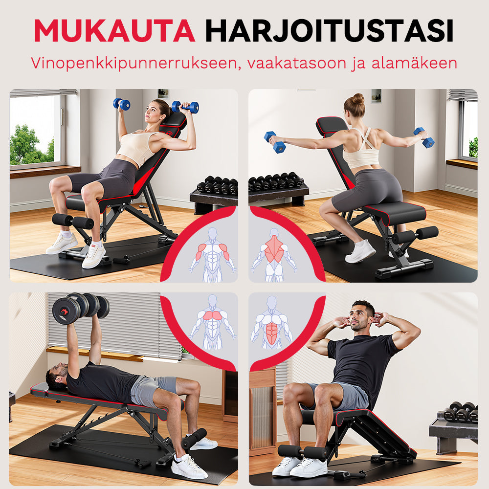 Taitettava Harjoittelupenkki