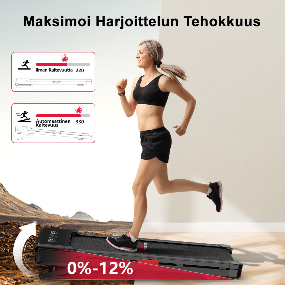 Juoksumatto Y1, Automaattinen Kaltevuus 0-12 %, Nopeus 1-10 KM/H