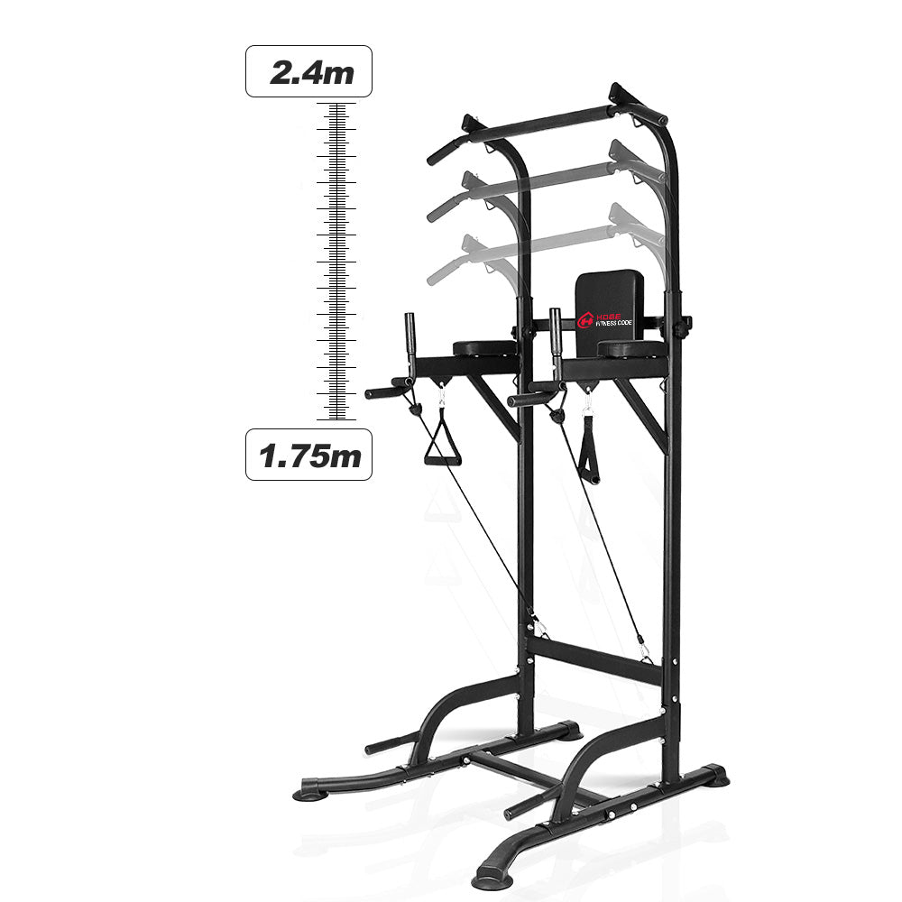 Power Tower Dip Station Pull Up Bar