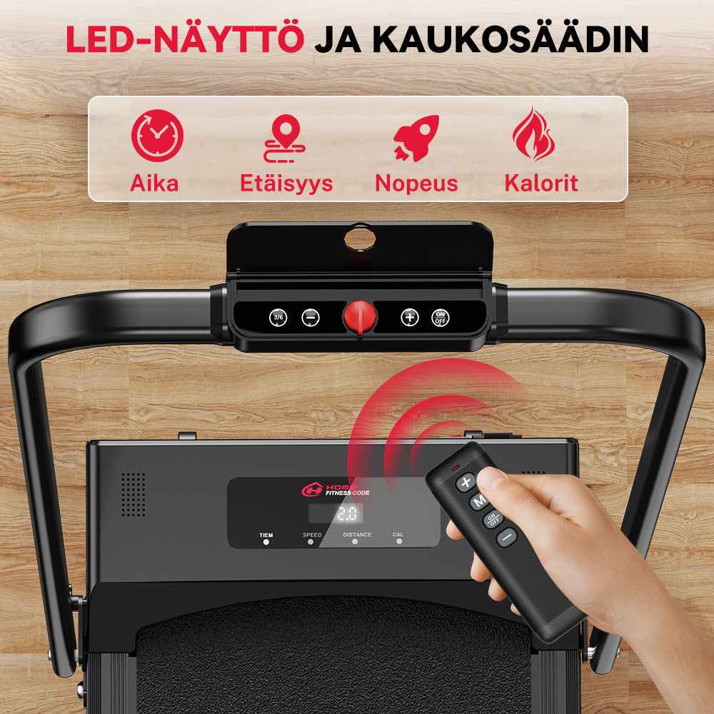 Taitettava Juoksumatto C1, Nopeus 1-10 KM/H, 5% Manuaalinen Kaltevuus