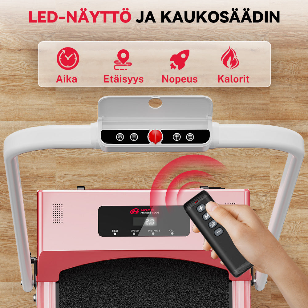 Taitettava Juoksumatto C1, Nopeus 1-10 KM/H, 5% Manuaalinen Kaltevuus