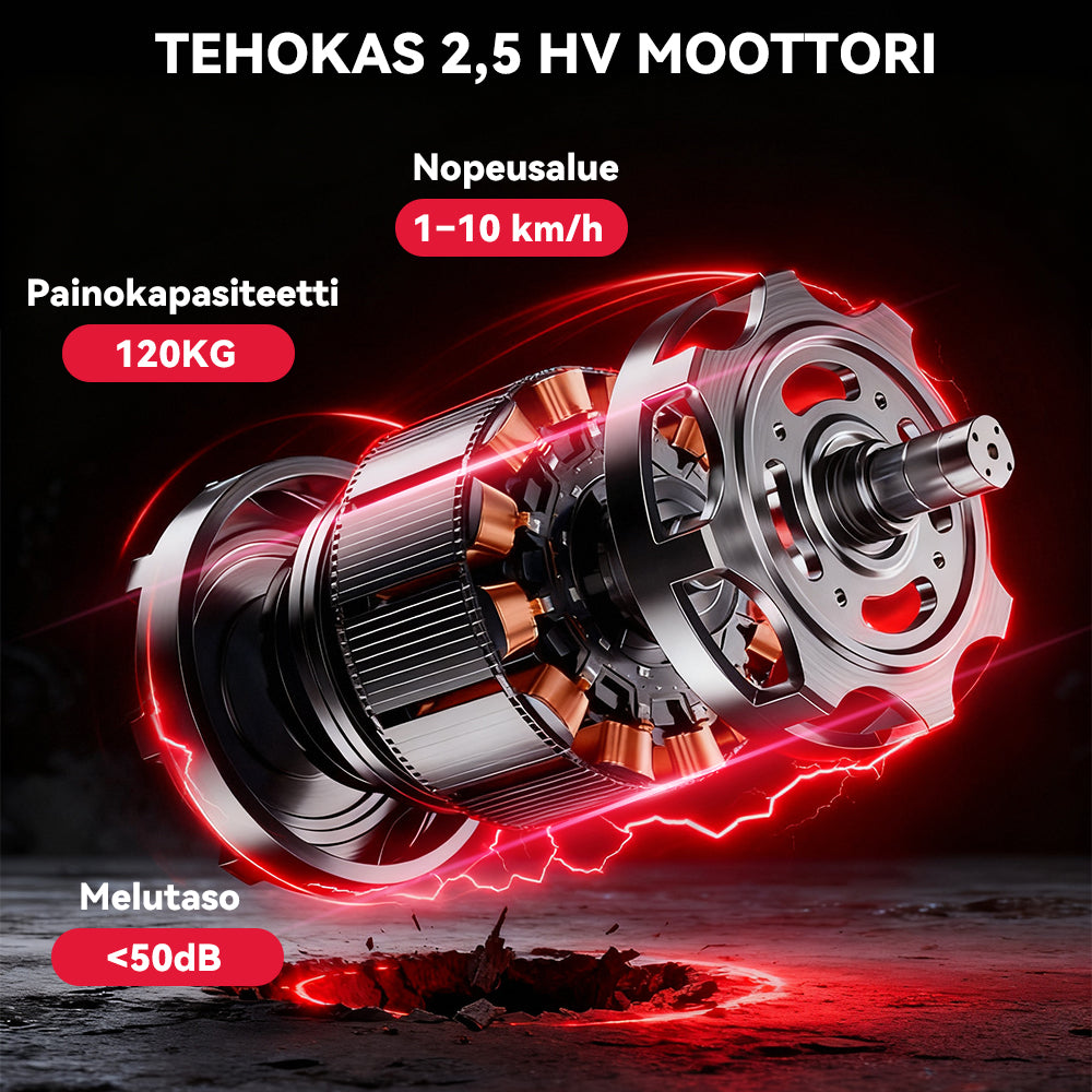 Juoksumatto C1, Nopeus 1-10 KM/H, 5% Manuaalinen Kaltevuus