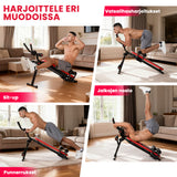 Taitettava Vatsalihastreenilaite