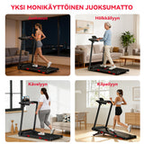 Taitettava Juoksumatto Q5 Säädettävällä Kaltevuudella, Harjaton Moottori, Nopeus 1–12 Km/H
