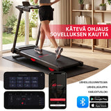 Taitettava Juoksumatto Q5 Säädettävällä Kaltevuudella, Harjaton Moottori, Nopeus 1–12 KM/H