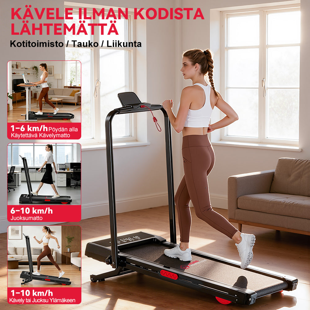 Taitettava Juoksumatto Y3 Harjattomalla Moottorilla, 12 % Automaattinen Kallistus