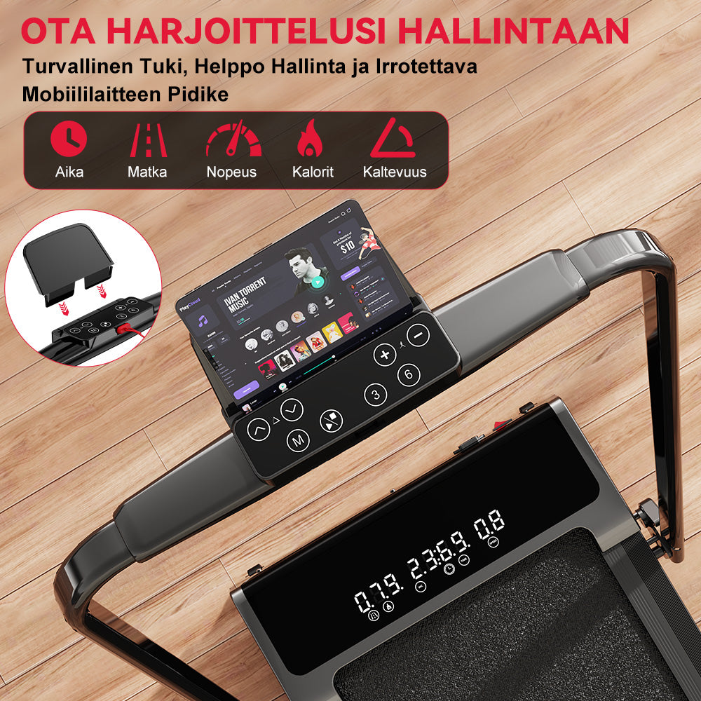 Taitettava Juoksumatto Y3 Harjattomalla Moottorilla, 12 % Automaattinen Kallistus