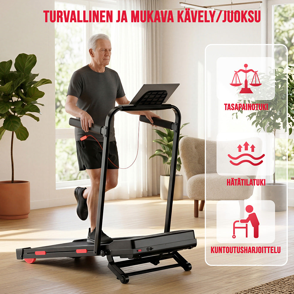 Juoksumatto Y5 Harjattomalla Moottorilla, 0%-15% Automaattinen Kallistus