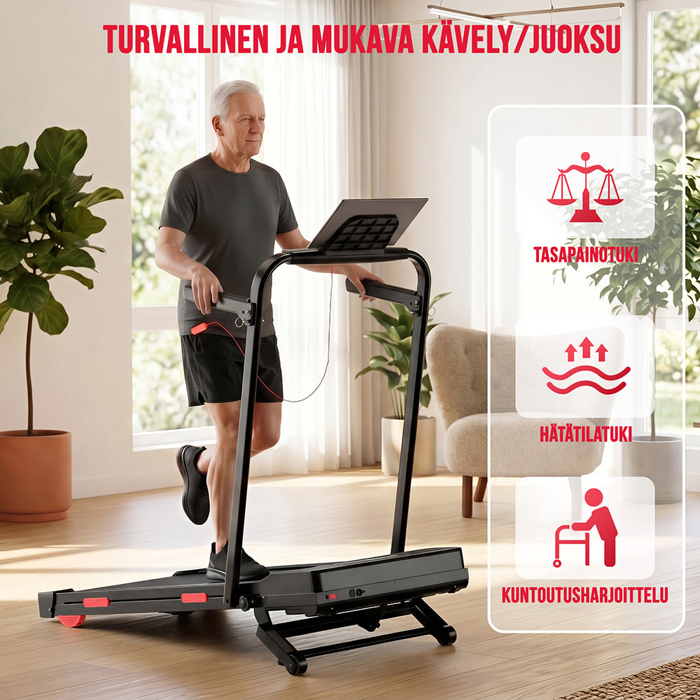 Juoksumatto Y5 Harjattomalla Moottorilla, 0%-15% Automaattinen Kallistus