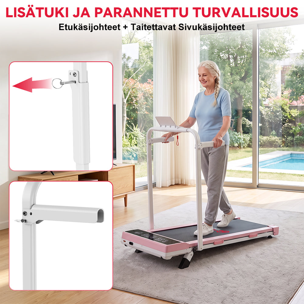 Juoksumatto Q2 Pro Harjattomalla Moottorilla, Nopeus 1–10 km/h, 5% Manuaalinen Kaltevuus (Uusi Versio)