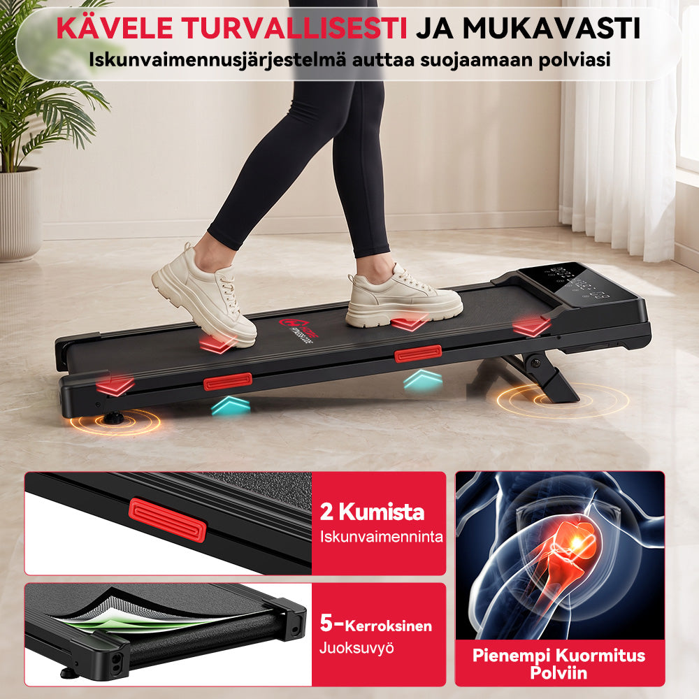 Juoksumatto Q2 Pro Harjattomalla Moottorilla, Nopeus 1–10 km/h, 5% Manuaalinen Kaltevuus (Uusi Versio)