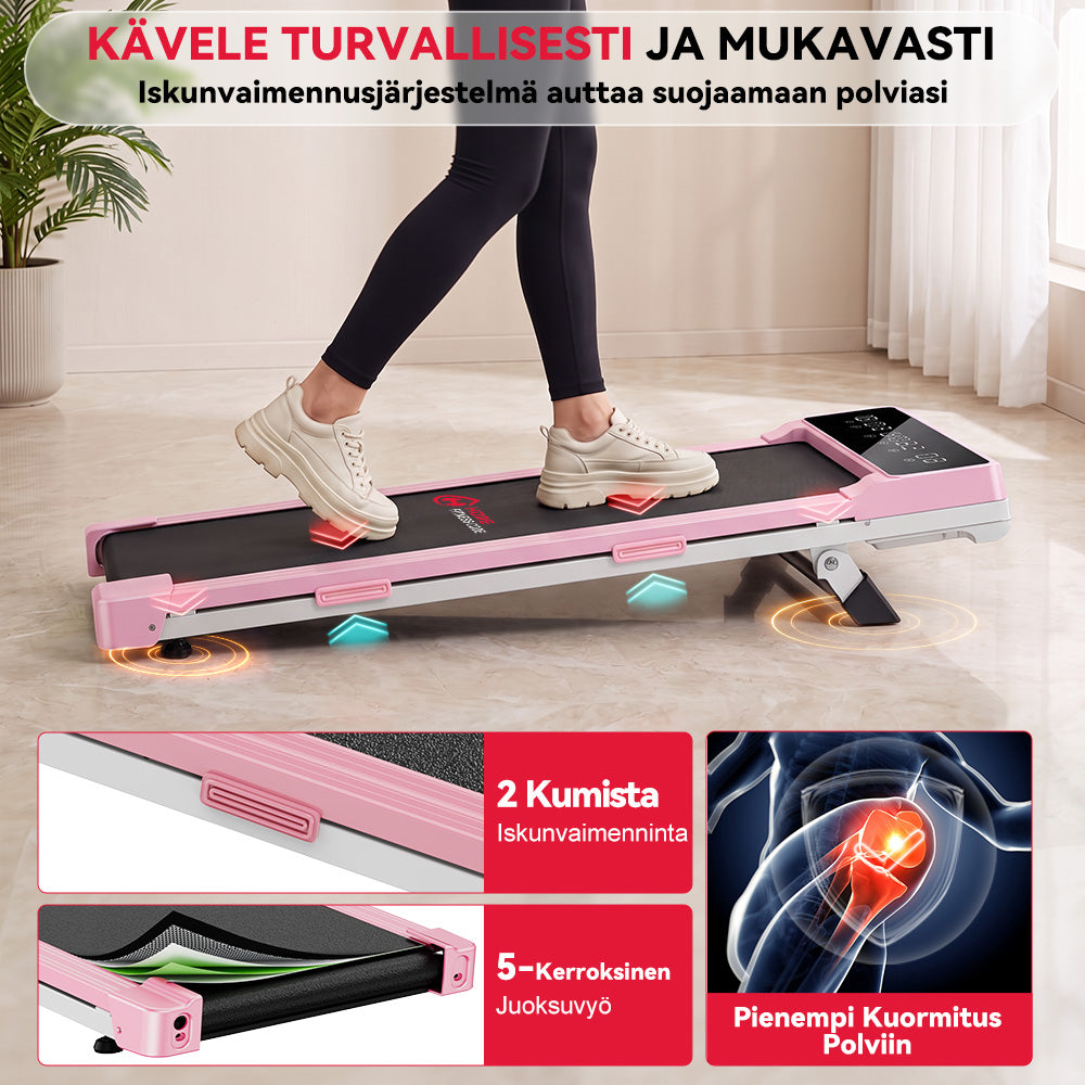 Juoksumatto Q2 Pro Harjattomalla Moottorilla, Nopeus 1–10 km/h, 5% Manuaalinen Kaltevuus (Uusi Versio)
