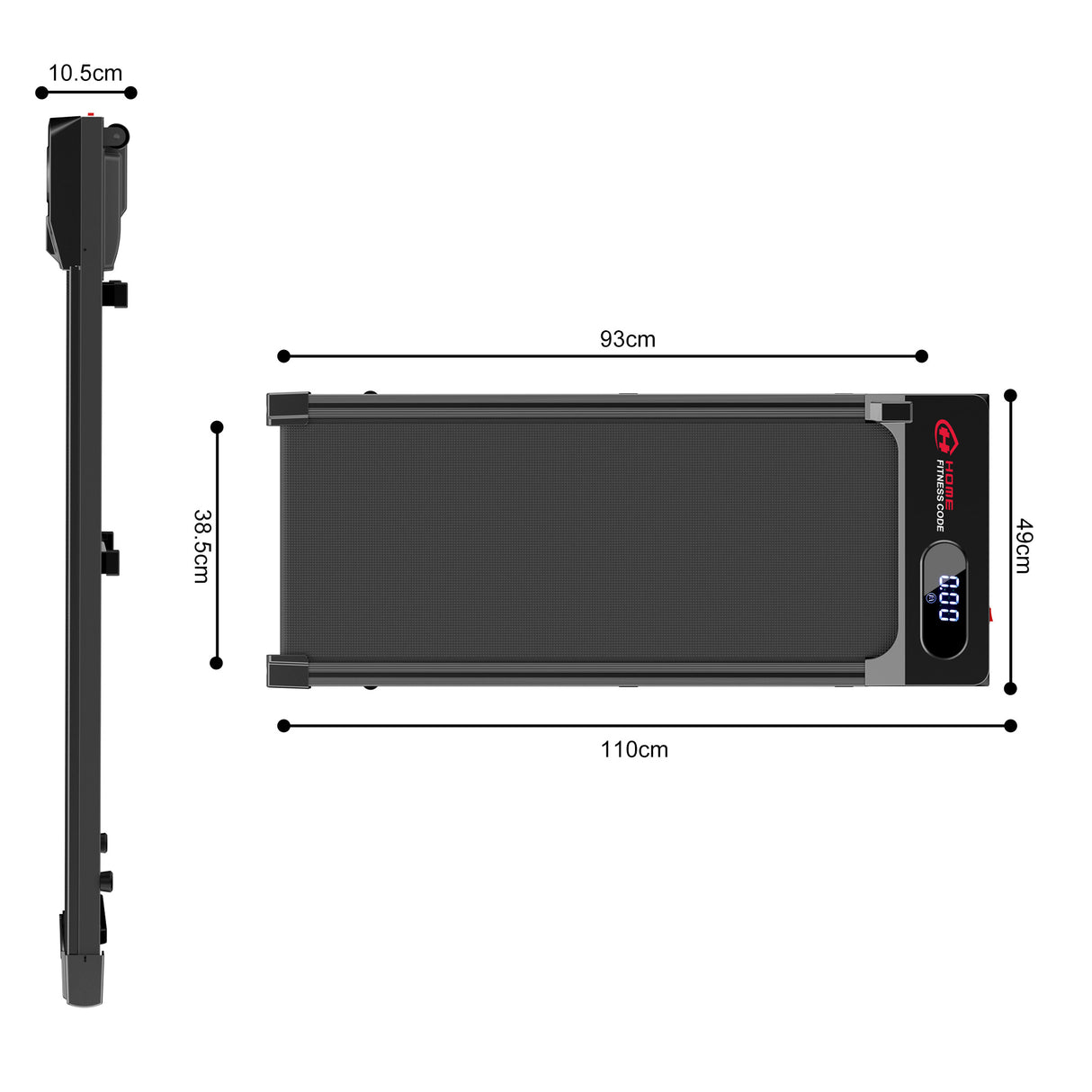 Juoksumatto T2, Nopeus 1-6 KM/H