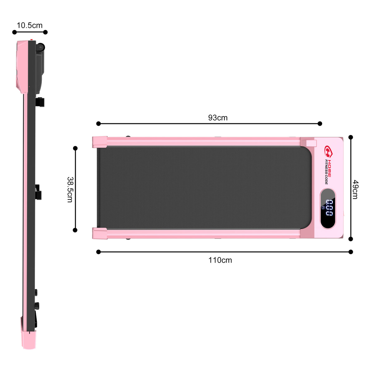 Juoksumatto T2, Nopeus 1-6 KM/H