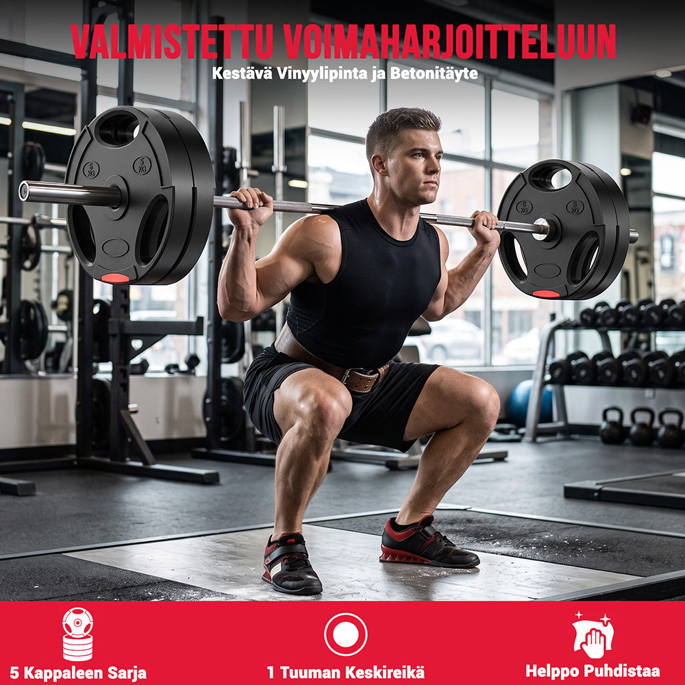 1 Tuuma Vakiopainolevyt, 5 x 5KG