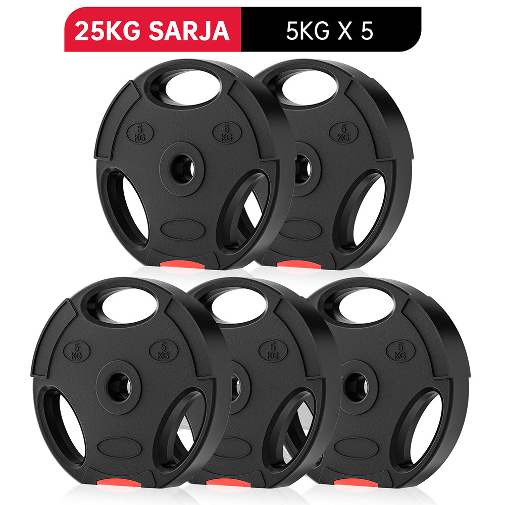 1 Tuuma Vakiopainolevyt, 5 x 5KG