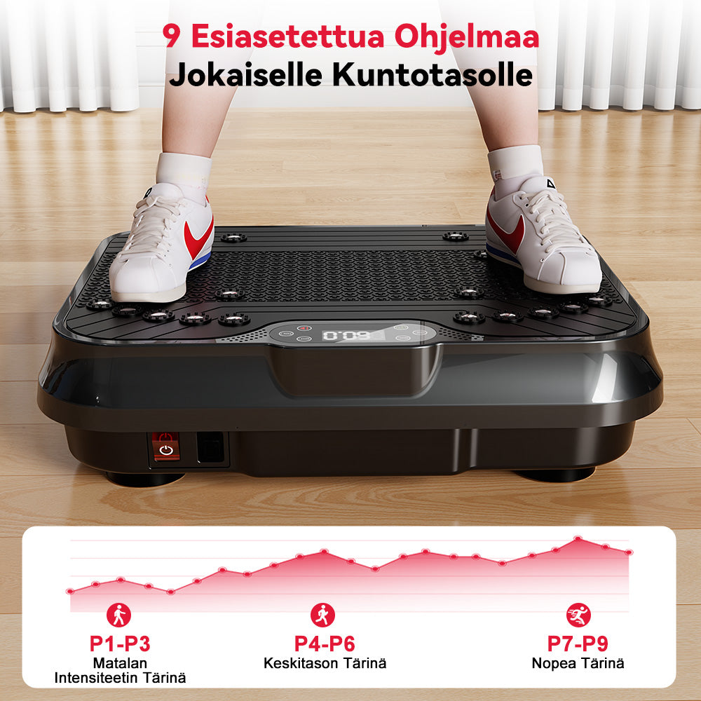 Kuntoilu Värähtelylevy F1, 250 Intensiteettitasoa