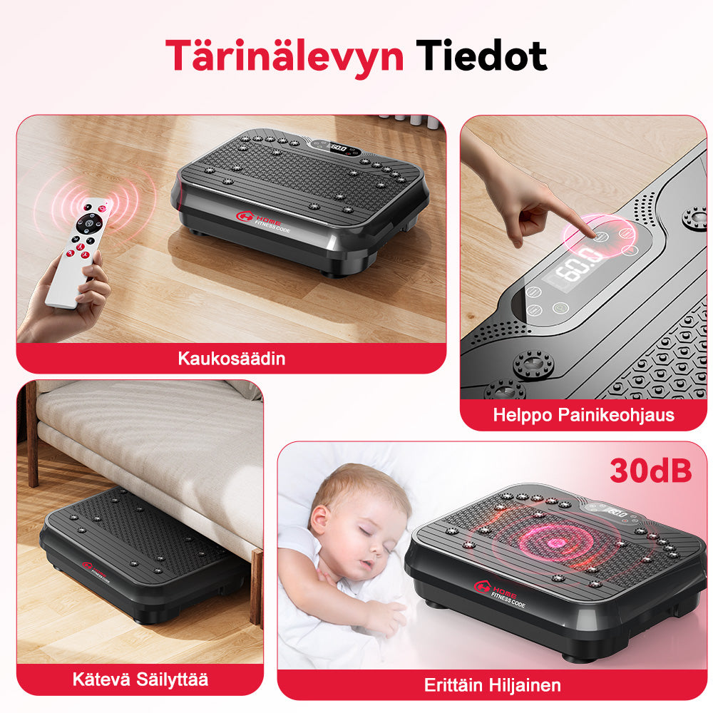 Kuntoilu Värähtelylevy F1, 250 Intensiteettitasoa