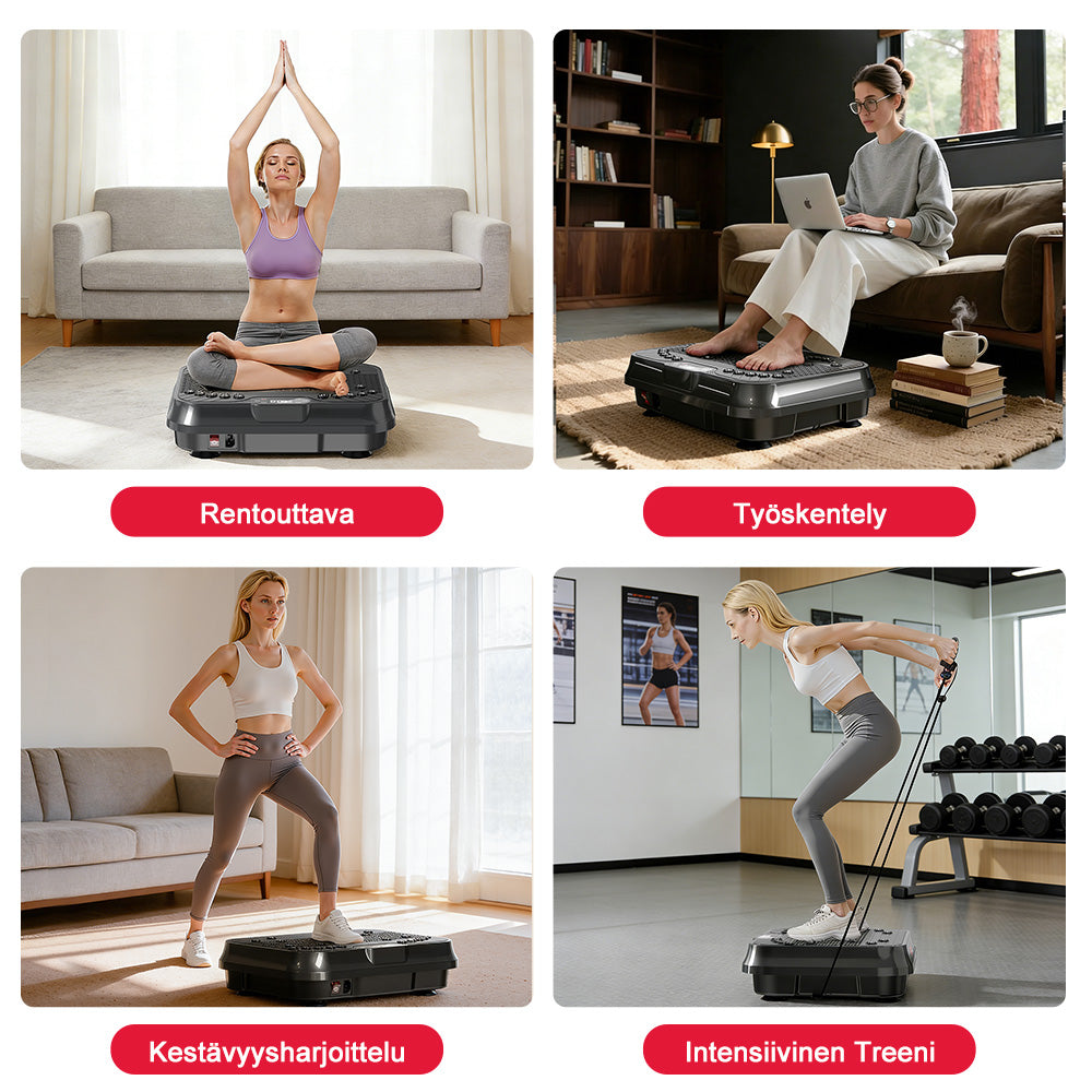 Kuntoilu Värähtelylevy F1, 250 Intensiteettitasoa