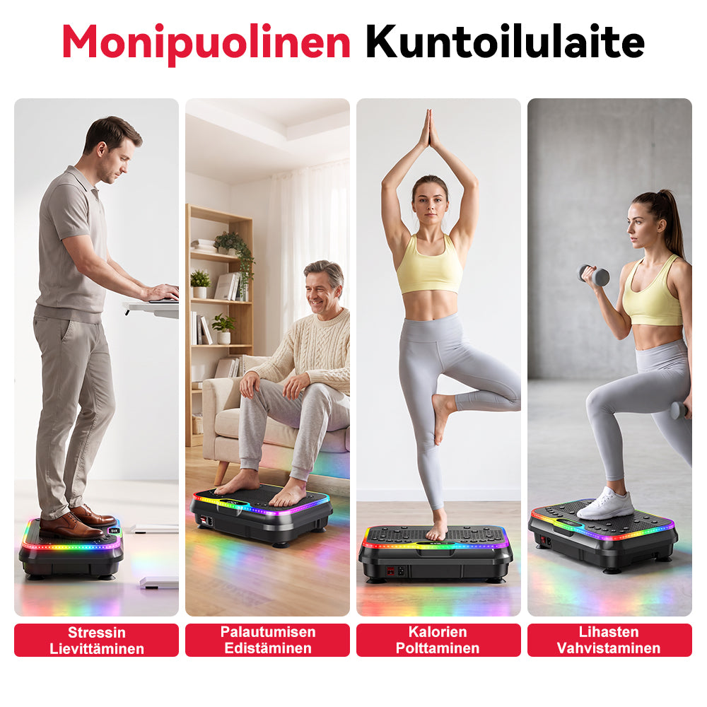 Kuntoilu Värähtelylevy F1, 250 Intensiteettitasoa